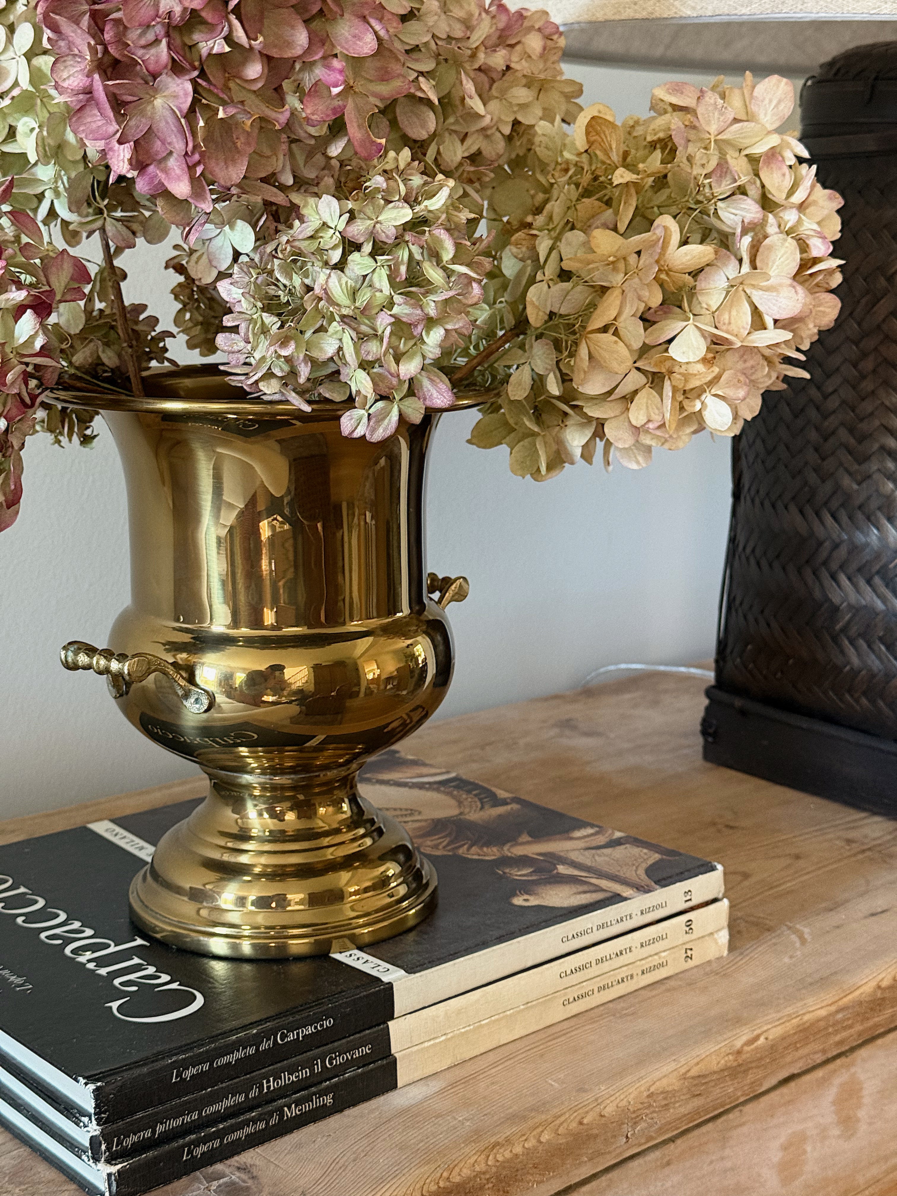 Vintage Pedestal Brass Champagne Cooler