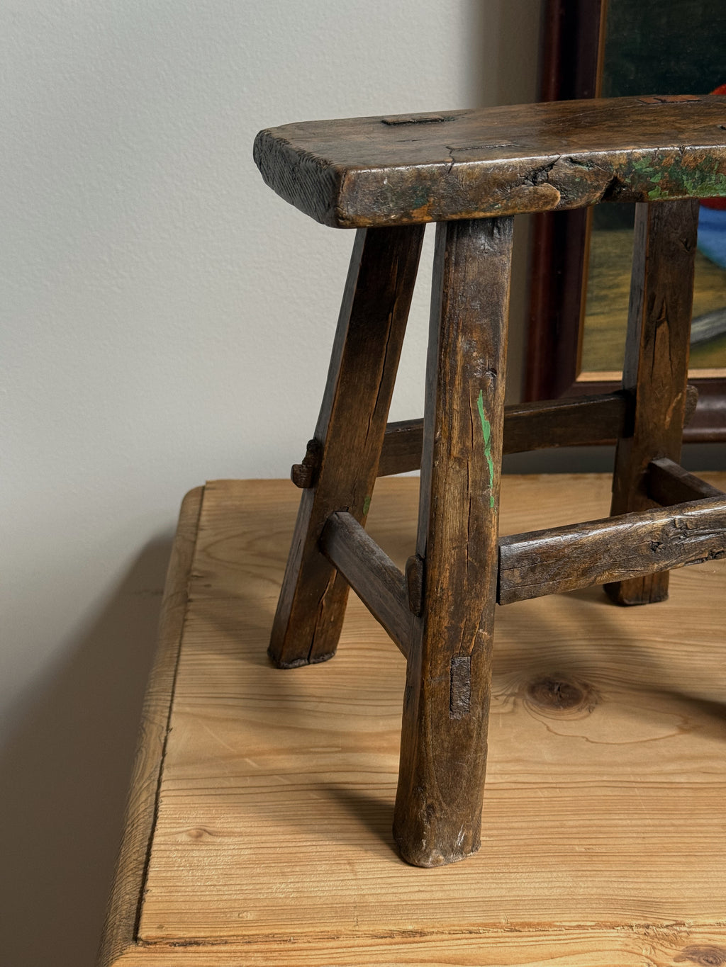 Antique Primitive Wood Riser