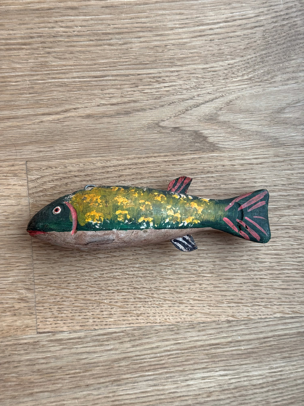 Pair of Authentic American Folk Art Fish Spearing Decoys