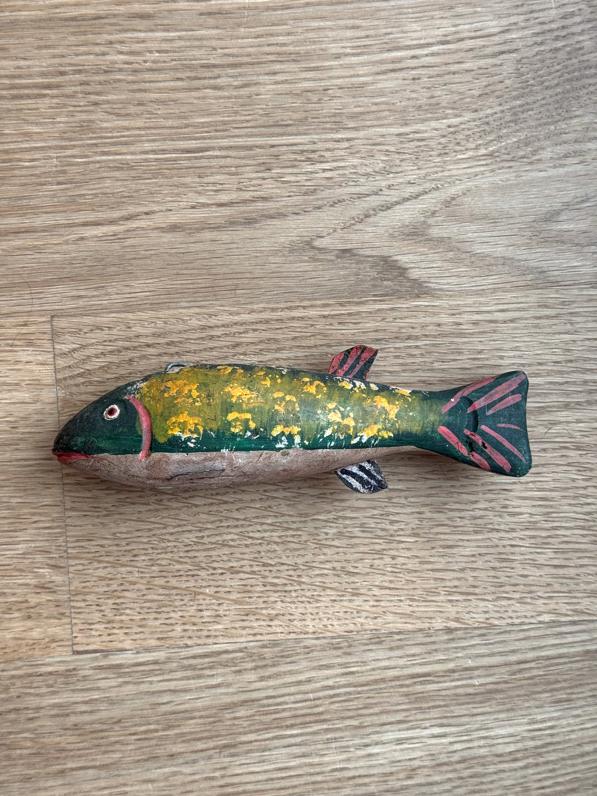 Pair of Authentic American Folk Art Fish Spearing Decoys