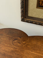 Rare Antique Art Nouveau Oak Stand