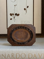 Antique Hand-Carved Wood Printer's Block