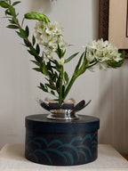 Vintage Silver-Plated Lotus Bowl