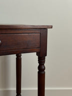 Antique Walnut One Drawer Stand